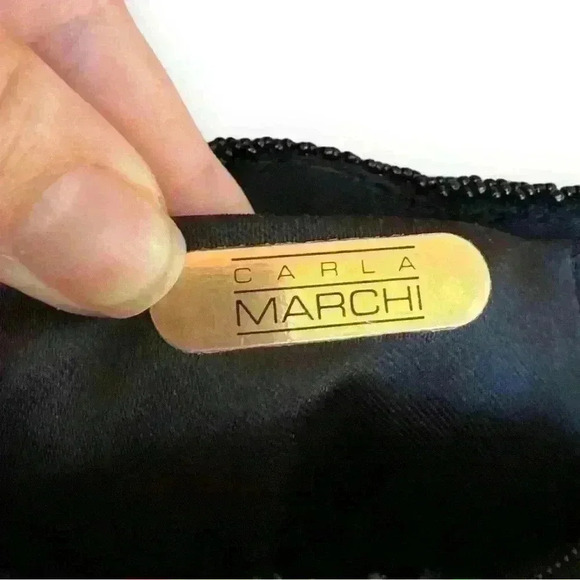 Carla Marchi beaded evening shoulder bag - Picture 8 of 14